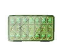 Travel Pill Organizer, Compact Tablet And Supplement Holder, Portable Airtight Medicine Dispenser, 9.06x5.12x1.18 In Secure Pharmacy Storage Case For Home, Work, And -The-Go Use