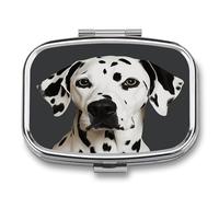 Travel Pill Organizer Cute Dalmatian Printing Medicine Small Pill Box Portable Vitamin Holder Organizer for Daily Use & Travel