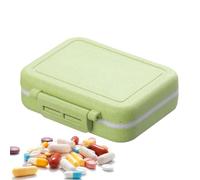 Travel Pill Organizer,Daily Pill Box | Daily Portable Medicine Box with 3 Compartments,3 Times Daily Moisture Proof Portable Fish Oil Box for Pocket Bag Briefcase