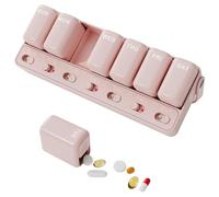 Travel Pill Organizer - Pill Container Daily Organizer Holder | Storage Box Dispenser Organization for Men Women Kids Work School Outdoor Indoor Bag Purse Fish Oil
