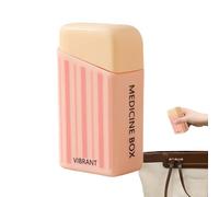Travel Pill Organizer | Portable Medication Organizer,Airtight Supplement Storage Dispenser Travel Case for Seniors Kids Pets Father Mother Elderly