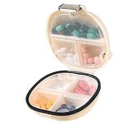 Travel Pill Organizer | Portable Pill Container Medicine Fish Oil Organizer | Portable 7 Compartments Travel Pill Organizer, Medicine Fish Oil Organizer, Moisture Proof For On-The-Go Storage
