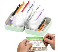 Travel Pill Organizer - Silicone 5.91x2.36x4.33in | Portable Pill Pouch Case | Compact Medication Organizer for Supplements Daily Storage Travel Office and On The Go Use