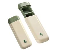 Travel Pill Pouch - Small Split Pill Box, Outdoor Pill Case, Blackout Tablet Case for Camping, Daily Life, Travel, Business Trip, Easy to Remove Pill. Strong and Durable, Will