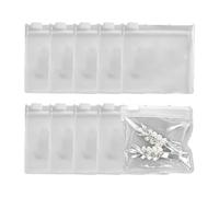 Travel Pill Pouches - Pack of 10 8 x 8 cm Leak-proof Zip - 3.14 x 3.14 Inch Small Pill Bag Storage Bags | To Complement Jewellery, Hair Accessories, Home, Office, School