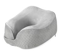 Travel Pillow Breathable Airplane Neck Pillow Memory Foam Neck Pillow for Sleeping Travel Head & Neck Support Soft Travel Pillow for Sleeping Rest Airplane Car & Home Use Grey