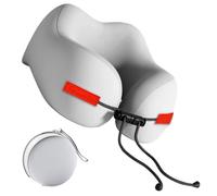 Travel Pillow - Breathable Neck Cushion Design Adjustable Rope Sleeper Support | Ergonomic Contour Structure, Long Theme, Lightweight Packable Form, Airplane Car Bed Recliner Chair Nursing Us