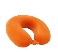 Travel Pillow for Air Plane Train Car Travelling,U-Shaped Neck Pillow Pure Color Simple Plush Multifunctional Office nap Pillow for Business Trips and Driving Neck Pillow-Orange