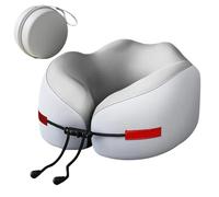 Travel Pillow for Airplanes - Neck Support for Airplanes - Memory Foam Headrest with Storage Box for Children Adults Sleeping Travel Long Distance Flight Train Car
