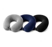 Travel Pillow Memory Foam U Shaped Neck for Travel Support - Luxury Compact Lightweight Flight Pillow for Travel, Sleeping Rest Cushion for Airplane, Train, Car, Office & Home (Assorted)