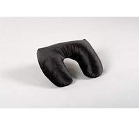 Travel Pillow U shape Neck Chin Comfortable Sleep Soft Velour Airplane Cushion - Charcoal
