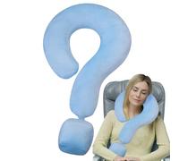 Travel Pillow with Neck Support, Neck Pillow for Travel | Large Fun Question Mark Shaped Pillow 21.65 Inch,Multifunctional Neck and Head Support Pillow