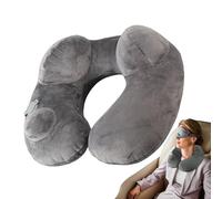 Travel Pillows for Airplanes,Blow up Neck Pillow for Traveling | Storage Pouch Included Manually Pressed Plane Headrest with Washable Cover for Car Cruise Road Trip Napping