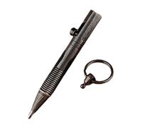 Travel Pocket Pen - Mini Brass Balpoint Pen Pendant, Portable Keychain Writing Tool | Gift For Partners, Customers, Friends, Relatives, Office, School, Everyday Carry And Travel