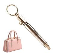 Travel Pocket Pen - Travel Size Pen, Compact Travel Pen | Portable Pocket Pen, Brass Ballpoint Pen, Pendant Pen Keyring, Brass Pen Pendant For Partners Customers Relatives