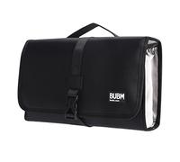 Travel Portable Hair Curler Roller Storage Bag With Hanging Hook Styler Attachments Pockets Wall Mount Makeup