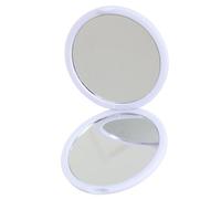 Travel Portable Makeup Mirrored Double Side Glass Reflective Foldable Handheld Round Mirrored Precise Beauty Application Folding Makeup