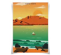 Travel Posters Famous Tourist Sites Prints A3 Size Wall Art Home Decor (South Africa Cape Town)