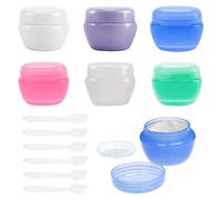Travel Pots for Cream, Travel Jars for Ttoiletries, 6PCS 20g Small Cream Pots, Leakproof Cosmetic Containers, Plastic Jars with Lids to Makeup, Small Bottles for Toiletries