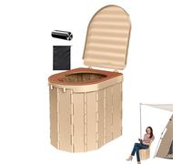 Travel Potty, Camping Potty Adult - Compost Toilet Outdoor with Lid - Car Toilet Bucket Toilet Seat Outdoor Bathroom Accessories Car, Boat, Tent
