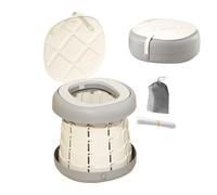 Travel Potty | Foldable Travel Potty | Non-Slip Toilet Trainer with Trash Bag for Boys Girls Kids Camping Playground Hotel Park