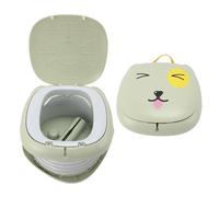 Travel Potty for Toddler, Foldable Potty Training Toilet Seat, Portable Potty Car Potty Folding Toilet for Boys Girls Baby Kids Children Indoor Outdoor Camping (Green)