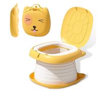 Travel Potty for Toddlers, Foldable Portable Potty for Toddlers: Training Toilet Seat with Disposable Emergency Bag, Lightweight Design for Car Camping, Indoor Outdoor Use by Boys Girls