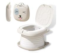 Travel Potty for Toddlers, Foldable Portable Potty for Toddlers: Training Toilet Seat with Disposable Emergency Bag, Lightweight Design for Car Camping, Indoor Outdoor Use by Boys Girls
