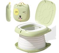 Travel Potty for Toddlers, Foldable Portable Potty for Toddlers: Training Toilet Seat with Disposable Emergency Bag, Lightweight Design for Car Camping, Indoor Outdoor Use by Boys Girls