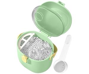 Travel Powder Dispenser - 5.1 Inches, PP Silicone Milk Powder Storage Box, Sealed Bāby Snack Container | Portable Formula Dispenser for New Parents, Stroller, Road Trips and Car Travel