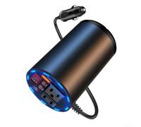 Travel Power Inverter 200W for Camping for rv Truck Travel Power | 200W continuous power, dual AC outlets, USB ports, full for bridge circuit, low heat generation