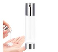 Travel Pump Bottle, 50ml Refillable Travel Size Pump Bottles, Moisturizer Container, Lotion Dispenser for Cosmetic Foundation Lotions, Make-Up, Cream, Oils