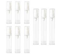 Travel Pump Bottles for Toiletries, 9 Pack Mini Travels Bottles with Airless Pumps, Clear Refillable Empty Travels Bottless for Toiletries, 5ml 10ml 15ml
