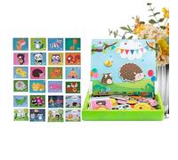 Travel Puzzle | Funny Double Sided Board Games,Portable Magnet Jigsaw Puzzle Boxes - for Toddler Girls Kids Preschool Road Trip Car Airplane Travel Playroom Birthday Holiday