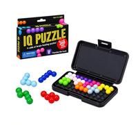 Travel Puzzle Games Brain Teaser & Logic Toy Gift for Adults & Kids | Portable Smart Mind game with 200 Challenges IQ Puzzler Pro Style Educational Toy Christmas Gift for Boys and Girls
