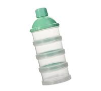 Travel Ready Baby Milk Powder Dispenser 4/5 Separate Compartments Milk Powder Container Leakproof for Food & Formulas Multipurpose Feeding Box