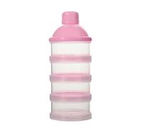 Travel Ready Baby Milk Powder Dispenser 4/5 Separate Compartments Milk Powder Container Leakproof for Food & Formulas Multipurpose Feeding Box