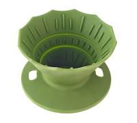 Travel Ready Silicone Coffee Dripper, Collapsible Pour Over Maker for 1 2 Cups, Convenient for Camping and Easy Maintenance (green)