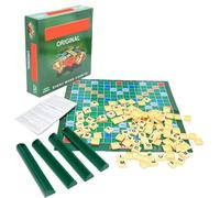 Travel Scrabble - Letter Game Word Challenge for 2 to 4 Players, English Version, Family Board Game with Alphabets Learning Educational Puzzle Gift