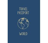 Travel Scrapbook World: Blue Passport
