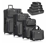 Travel Select Traveler's Choice Unisex-Adult Amsterdam Luggage Set, Gray, One Size