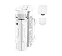 Travel Selfie Stick, Phone Holder Tripod, Portable Phone Stand, Black and White Filming Equipment, Video Recording Tripod for Camping Trip and Adventures, Metal and Silicone