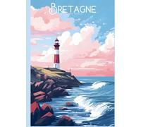 Travel serie - Bretagne France: Decorative book vintage travel