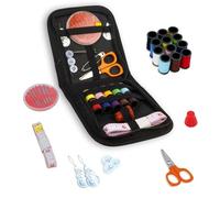 Travel Sewing Kit 32 Pieces - Sewing Accessories, Student Essentials for University, Portable Sewing Bag, Home Household Essentials, Sewing Kits for Adults, Hand Held Mini Sewing Kit, Sewing Needle