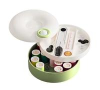 Travel Sewing Kit, Set of Needles and Threads for Crafts - Magnetic Rotating Case for Repairs | for Business Travel Outdoor Adventure University Residence