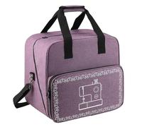 Travel Sewing Machine Case for Sewing Machine - Multi-Pocket Sewing Storage Case - Protective for Sewing Accessories, Carrying for Thread, Fabrics, grey, Consulte la descripción, See description