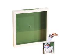 Travel Shadow Box - Adventure Archive Shadow Box Transparent Acrylic Build, Stylish Keepsake Organizer for Collecting Memories | Display Case for Vacation Wedding Concert Adventure Beach Living Room