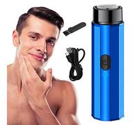 Travel Shaver | for Men - Mobile Pocket Size Foil Shaver, Wet Dry Use USB Rechargeable Beard Shaver Portable Hair Trimmer Rianpesn