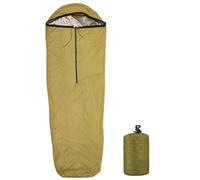 Travel Sheets, Sleeping Bag Liner 83x28 Inch Nylon Ultralight Insulated Camping Sleeping Bag Liners with Drawstring Hood Foldable Waterproof Portable Travel Sheets for Outdoor, Cyan