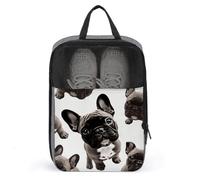Travel Shoe Bag,French Bulldog Print Shoe Pouch,outdoor Zippered Carrier Shoe Bags,mens Womens Shoe Tote Bag, style, One Size, Modern
